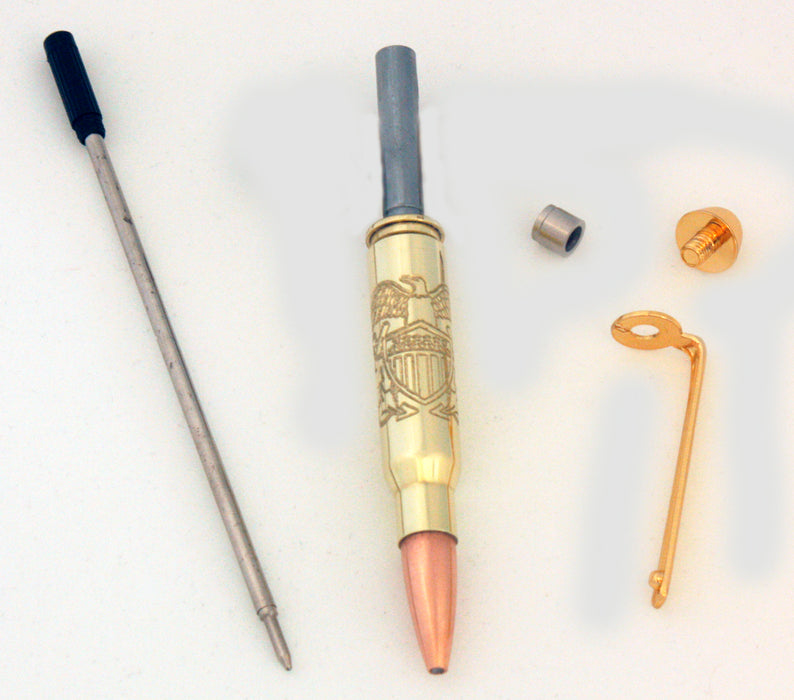 CNC Navy Officer Crest Pen Kits