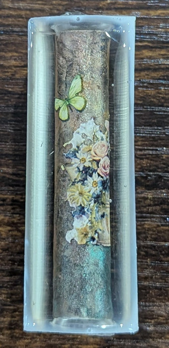 Sierra Flowers Clear Cast Pen Blank 15