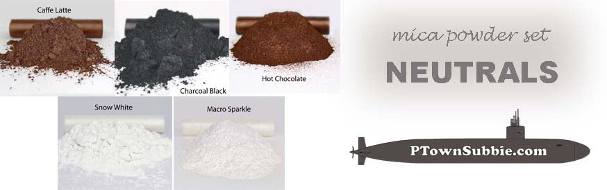 Neutrals Mica Powder Set of 5 - net 1 Ounce (28 grams) Each
