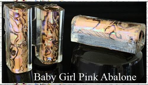 Baby Girl Pink Junior Paua Abalone Pen Blank