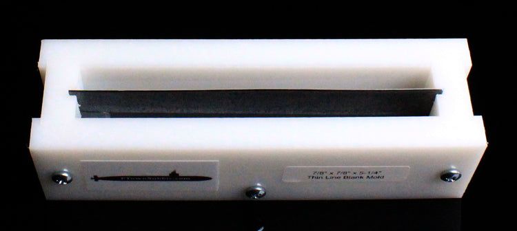 Thin Line HDPE Blank Mold - 7/8" x 5-1/4" x 7/8"