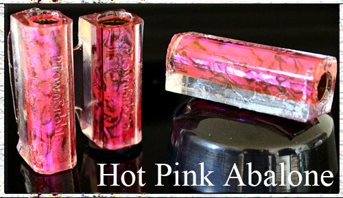 Hot Pink Junior Paua Abalone Pen Blank