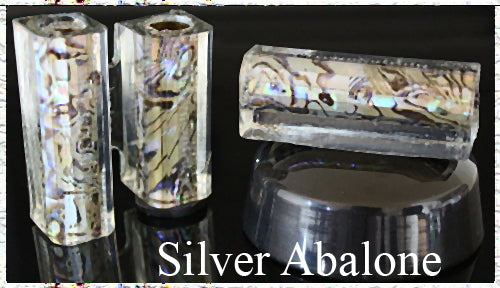 Silver Junior Paua Abalone Pen Blank