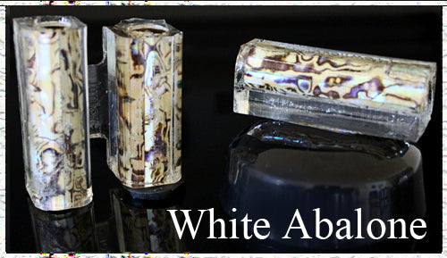 White Junior Paua Abalone Pen Blank