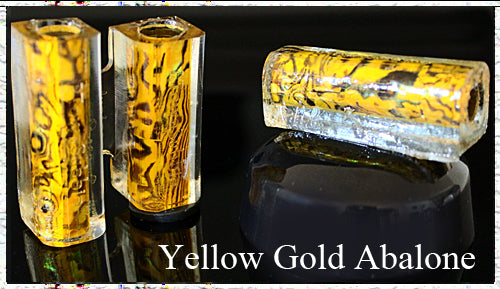 Yellow Gold Paua Abalone Pen Blank - Sierra
