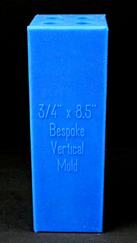 4 Blank Vertical 3/4" Bespoke Silicone Mold - 8-1/2" Deep