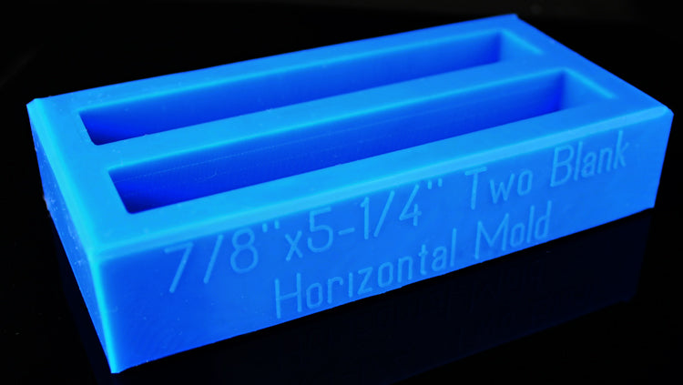 2 Blank Adjustable Horizontal Silicone Mold - 7/8" x 5-1/4" x 7/8"