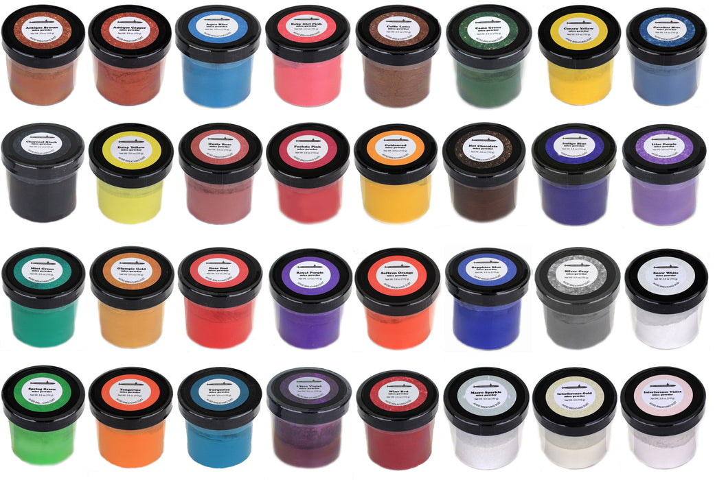 PTownSubbie Standard Mica Powders - Single Colors - net 3.9 ounce (110 grams) each